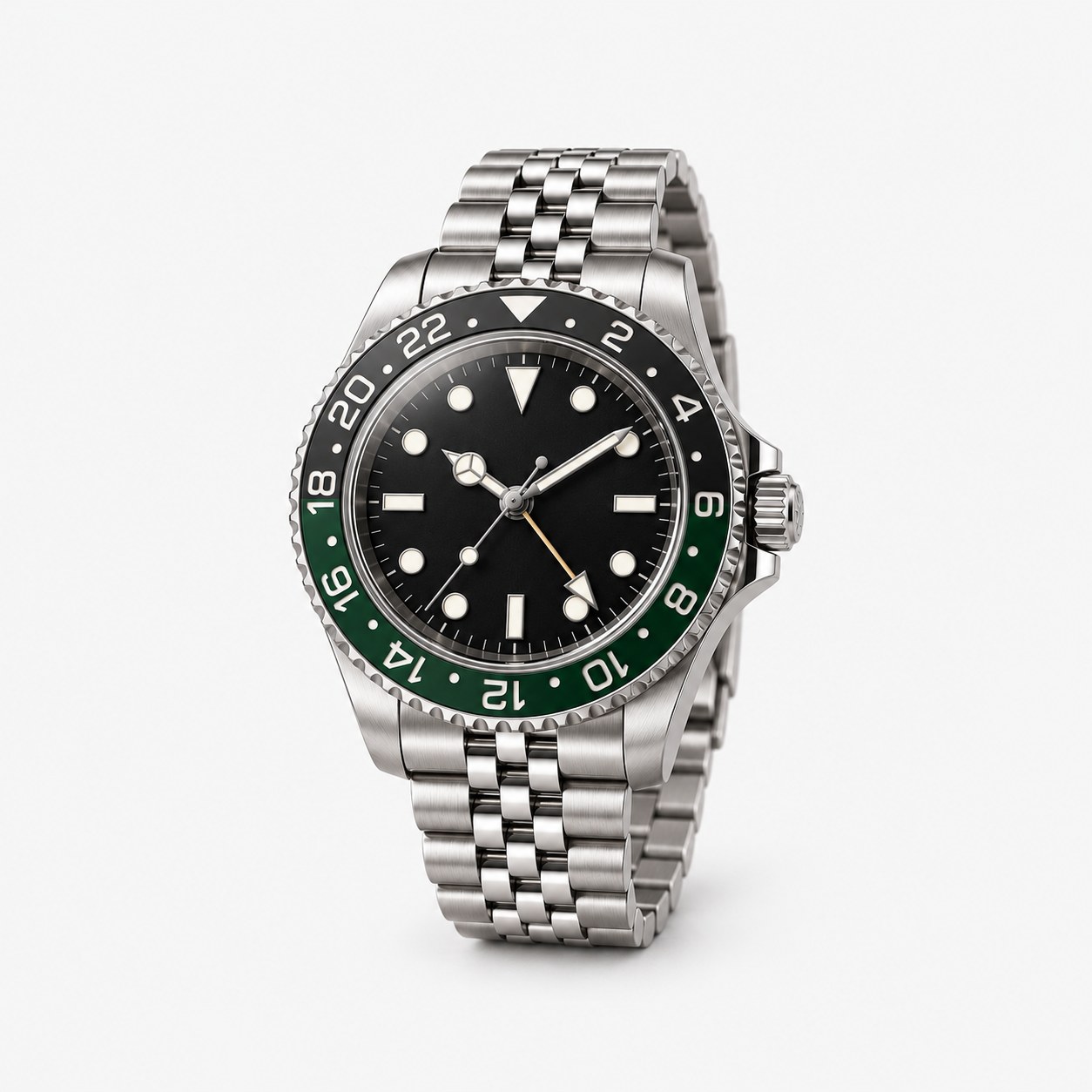 Calibre Review gmt-airy AI-generated editorial watch illustration